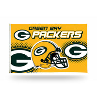 Wholesale Green Bay Packers Helmet Banner Flag (3X5)