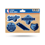 Wholesale Grizzlies 5-Pc Sticker Sheet