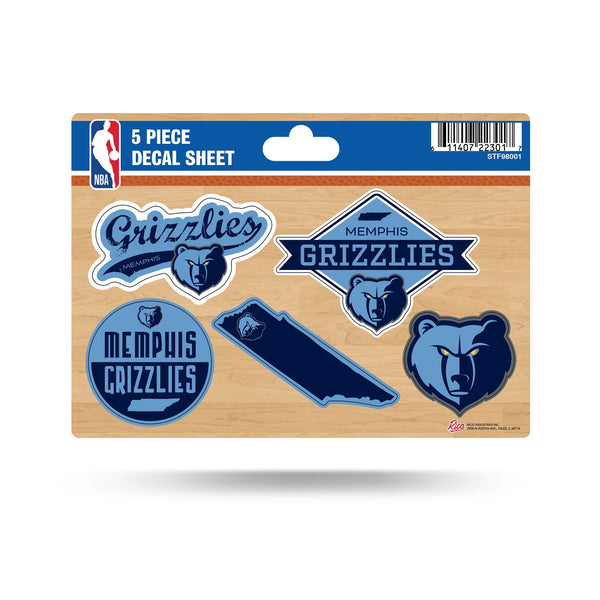 Wholesale Grizzlies 5-Pc Sticker Sheet