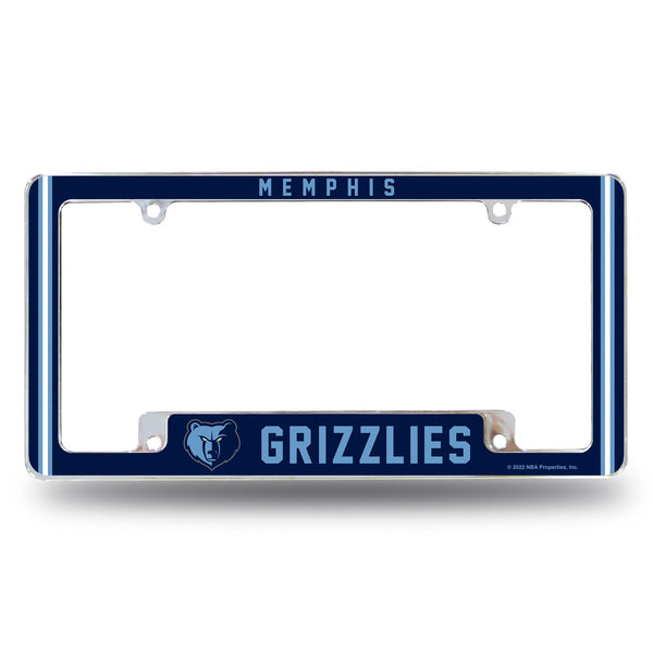 Wholesale Grizzlies Alternate Design All Over Chrome Frame - Bottom Oriented