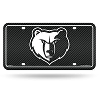 Wholesale Grizzlies - Carbon Fiber Design - Metal Auto Tag