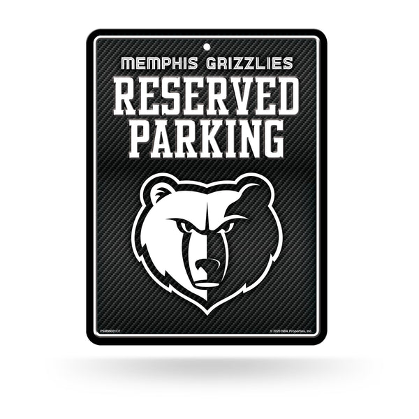 Wholesale Grizzlies - Carbon Fiber Design - Metal Parking Sign
