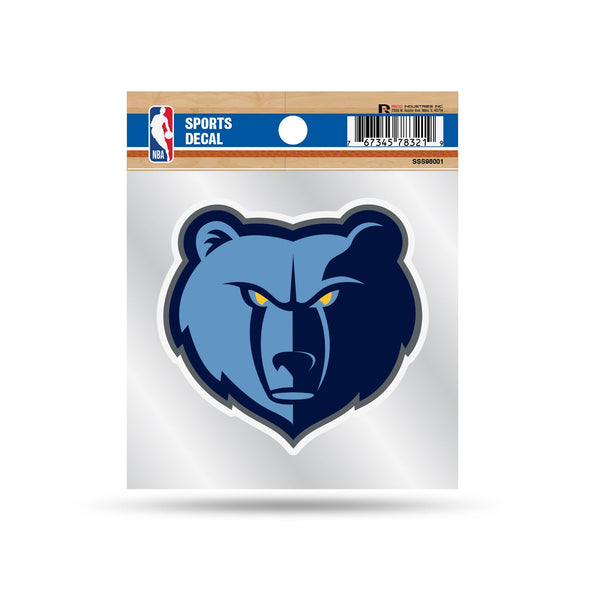 Wholesale Grizzlies Clear Backer Decal W/ Primary Logo (4"X4")