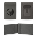 Wholesale Grizzlies Laser Engraved Front Pocket Wallet - Gray