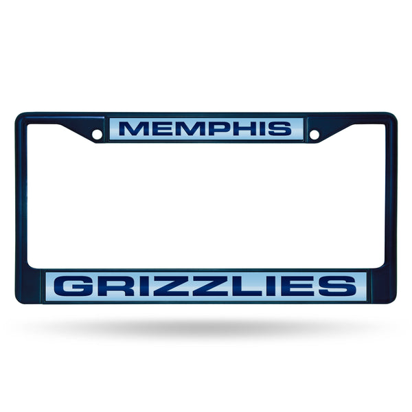 Wholesale Grizzlies Navy Laser Colored Chrome Frame
