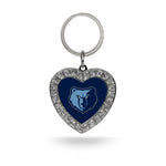 Wholesale Grizzlies Rhinestone Heart Keychain