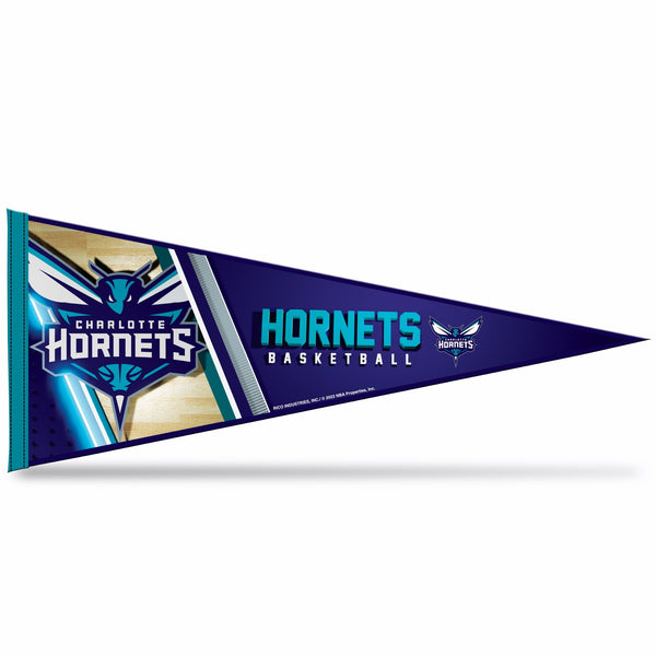 Wholesale Hornets Soft Felt 12" X 30" Pennant