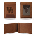 Wholesale Houston Cougars Premium Leather Front Pocket Wallet