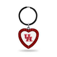 Wholesale Houston Red Rhinestone Heart Keychain