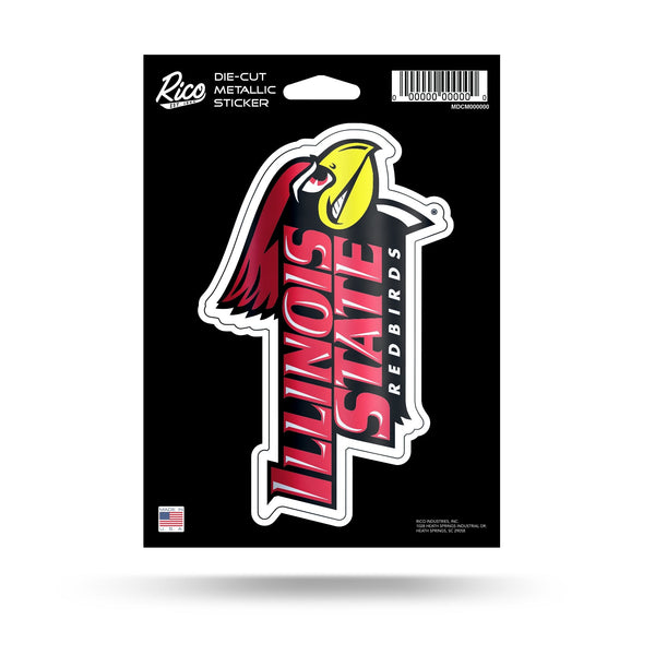 Wholesale Illinois State Die Cut Metallic Sticker