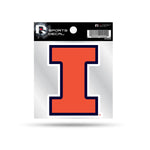 Wholesale Illinois University 4"X4" Weeded Decal On Clear Backer