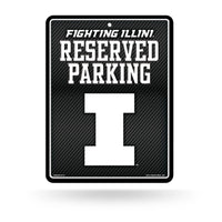 Wholesale Illinois University - Carbon Fiber Design - Metal Parking Sign