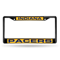 Wholesale Indiana Pacers Black Laser Chrome 12 x 6 License Plate Frame