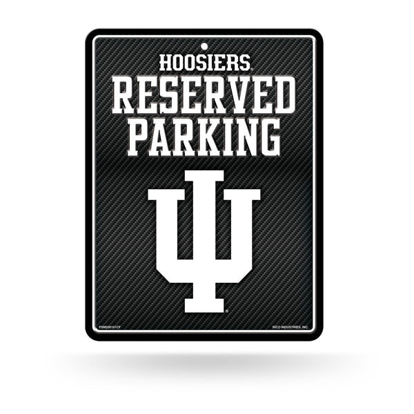 Wholesale Indiana University - Carbon Fiber Design - Metal Parking Sign