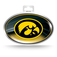 Wholesale Iowa Metallic Oval Sticker