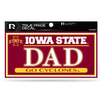 Wholesale Iowa State University 3X6 True Pride Decal - Dad