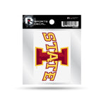 Wholesale Iowa State University 4"X4" Clear Backer Decal