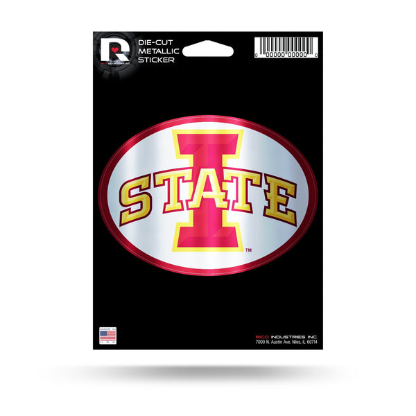 Wholesale Iowa State University Die Cut Metallic Sticker