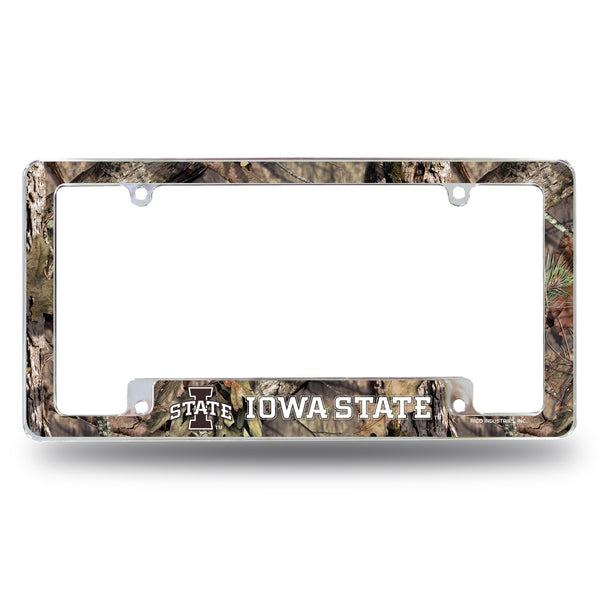 Wholesale Iowa State University / Mossy Oak Camo Break-Up Country All Over Chrome Frame (Bottom Oriented)