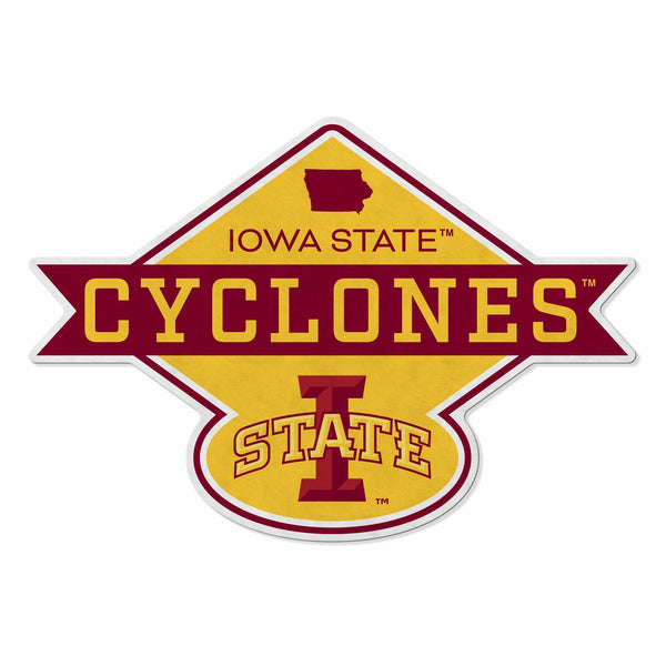 Wholesale Iowa State University Shape Cut Logo With Header Card - Diamond Design