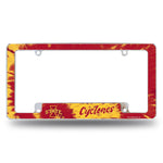 Wholesale Iowa State University - Tie Dye Design - All Over Chrome Frame (Bottom Oriented)