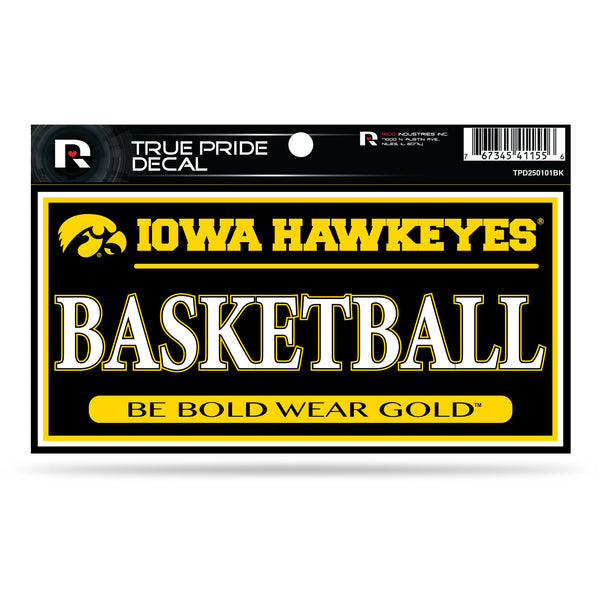 Wholesale Iowa University 3" X 6" True Pride Decal - Basketball