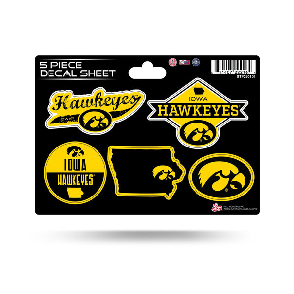 Wholesale Iowa University 5-Pc Sticker Sheet