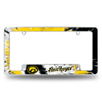 Wholesale Iowa University - Tie Dye Design - All Over Chrome Frame (Bottom Oriented)