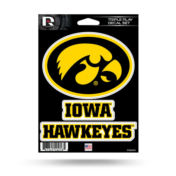 Wholesale Iowa University Triple Play Sticker