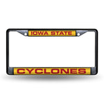 Wholesale Iowas State Cyclones Black Laser Chrome 12 x 6 License Plate Frame