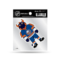 Wholesale Islanders Clear Backer Decal W/ Mascot Logo (4"X4")