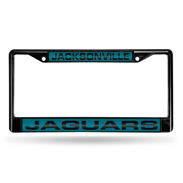 Wholesale Jacksonville Jaguars Black Laser Chrome 12 x 6 License Plate Frame