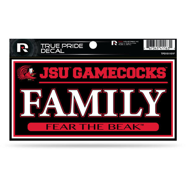 Wholesale Jacksonville State 3" X 6" True Pride Decal - Family