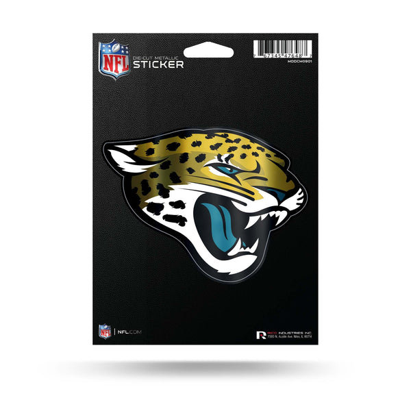 Wholesale Jaguars Die Cut Metallic Sticker