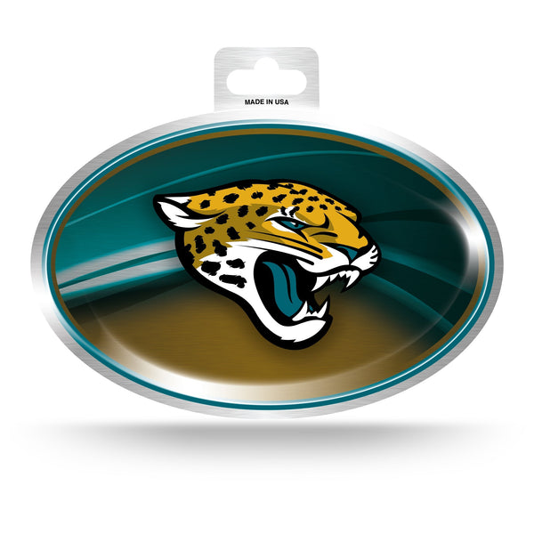 Wholesale Jaguars Metallic Oval Sticker