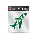 Wholesale Jets Clear Backer Decal W/ Retro Logo (4"X4")