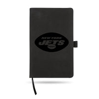 Wholesale Jets Laser Engraved Black Notepad With Elastic Band - Generic