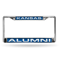 Wholesale Kansas Jayhawks Laser Chrome 12 x 6 License Plate Frame