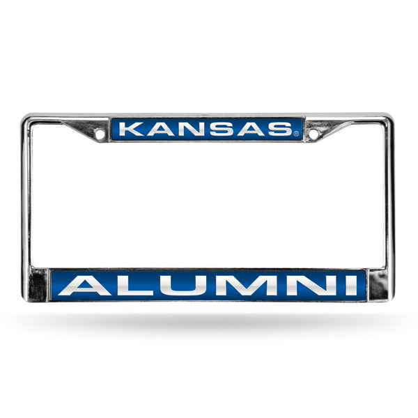 Wholesale Kansas Jayhawks Laser Chrome 12 x 6 License Plate Frame