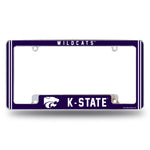 Wholesale Kansas State University Alternate Design All Over Chrome Frame - Bottom Oriented