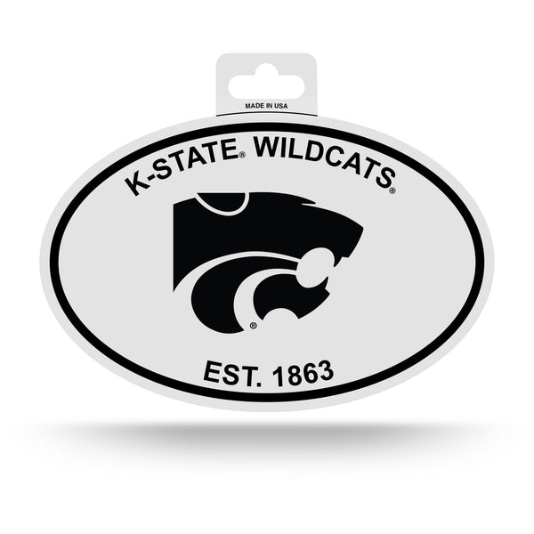 Wholesale Kansas State University Black And White Oval Sticker