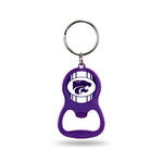 Wholesale Kansas State University Colored Bottle Opener Keychain - Purple