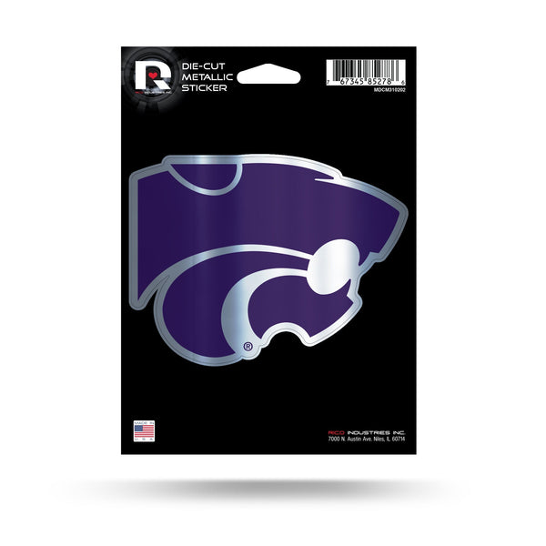 Wholesale Kansas State University Die Cut Metallic Sticker