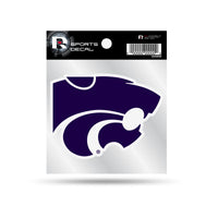 Wholesale Kansas State University Primary Logo Small Style Weeded Decal (4X4 - Clear Backer)