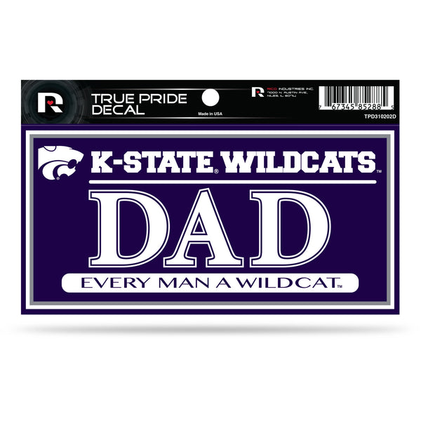 Wholesale Kansas State University True Pride Decal (3X6) - Dad