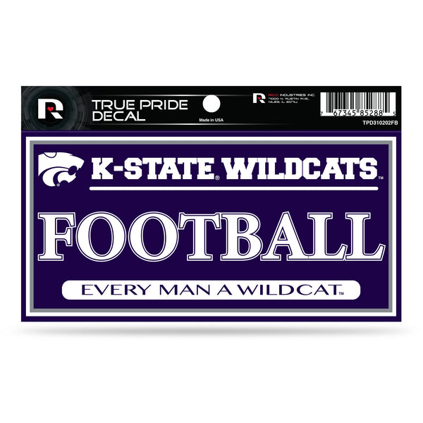 Wholesale Kansas State University True Pride Decal (3X6) - Football