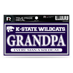 Wholesale Kansas State University True Pride Decal (3X6) - Grandpa