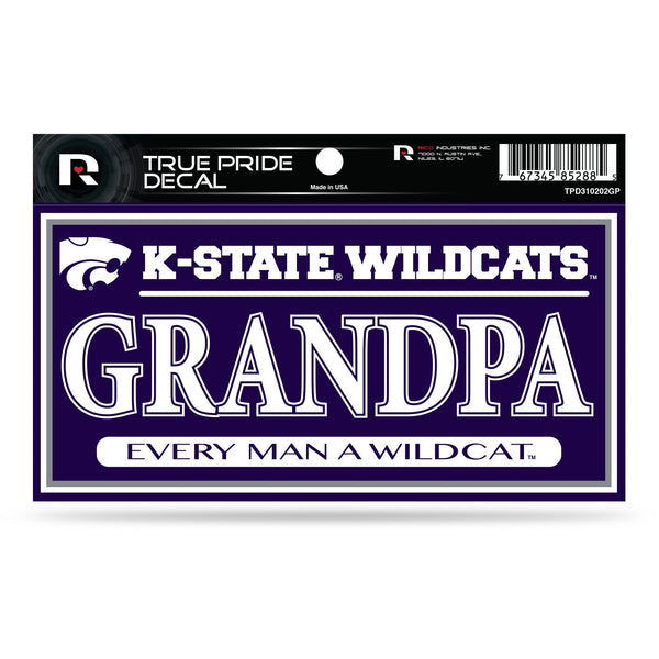 Wholesale Kansas State University True Pride Decal (3X6) - Grandpa