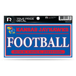 Wholesale Kansas University 3" X 6" True Pride Decal - Football