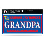 Wholesale Kansas University 3" X 6" True Pride Decal - Grandpa